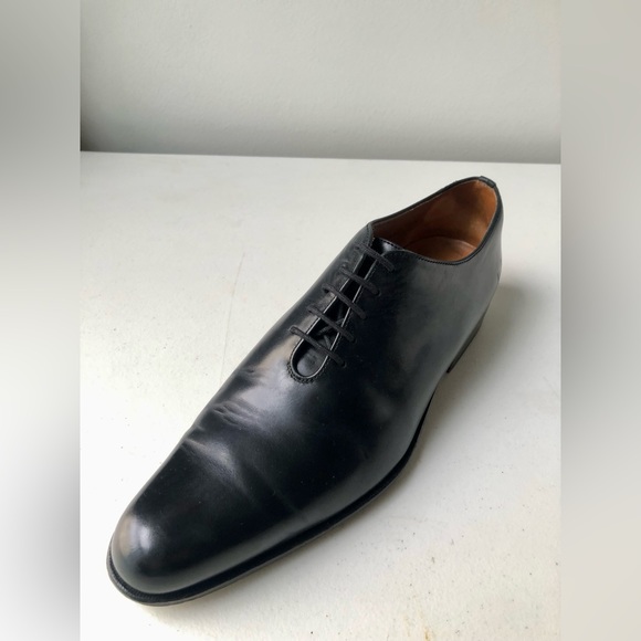 John Fluevog Black Twin Turbine Oxfords Mens Size 8 - Picture 4 of 9